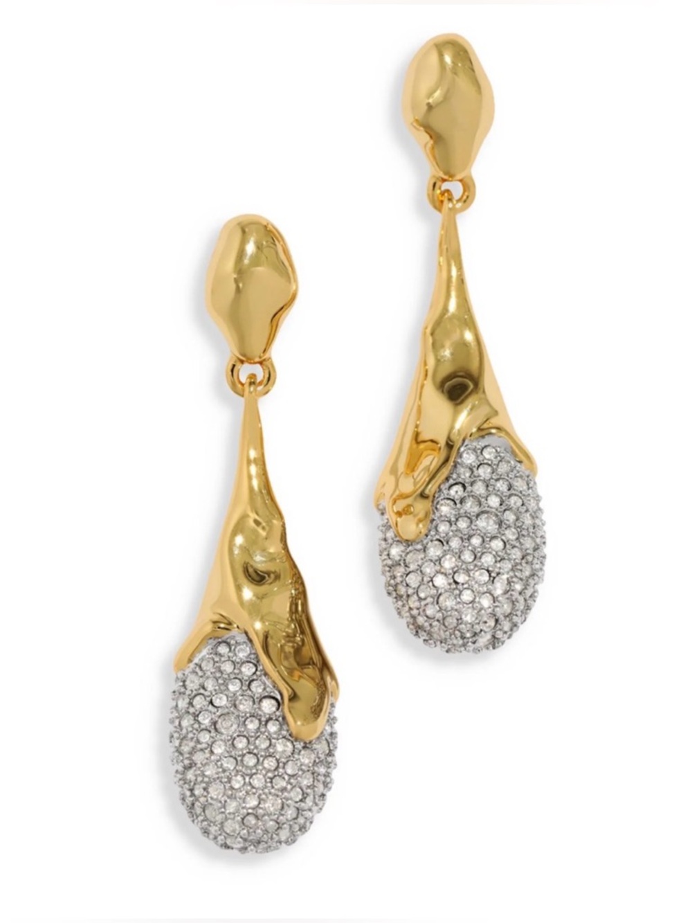 Alexis Bittar Pavé Tear Shape Drop Earrings/OS